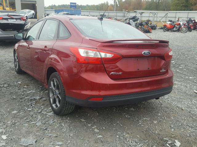 1FADP3F26EL151265 - 2014 FORD FOCUS SE RED photo 3