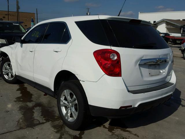 1GNALBEK5DZ110455 - 2013 CHEVROLET EQUINOX LS WHITE photo 3