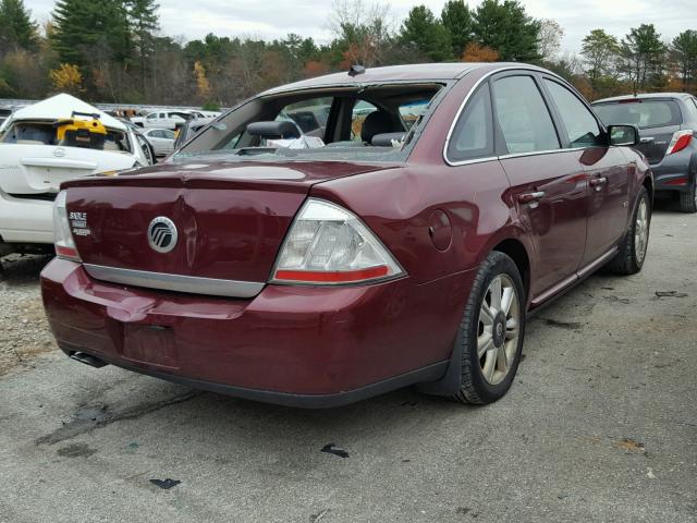 1MEHM42W08G601202 - 2008 MERCURY SABLE PREM RED photo 4