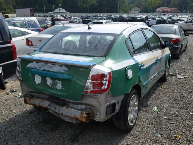 3N1AB6APXCL702141 - 2012 NISSAN SENTRA 2.0 GREEN photo 4