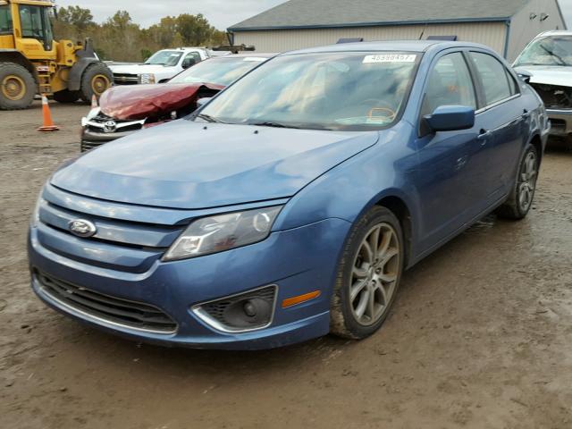 3FAHP0HA8AR281998 - 2010 FORD FUSION SE BLUE photo 2