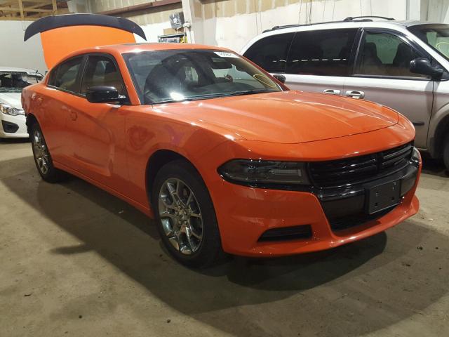 2C3CDXFGXHH645054 - 2017 DODGE CHARGER SE ORANGE photo 1