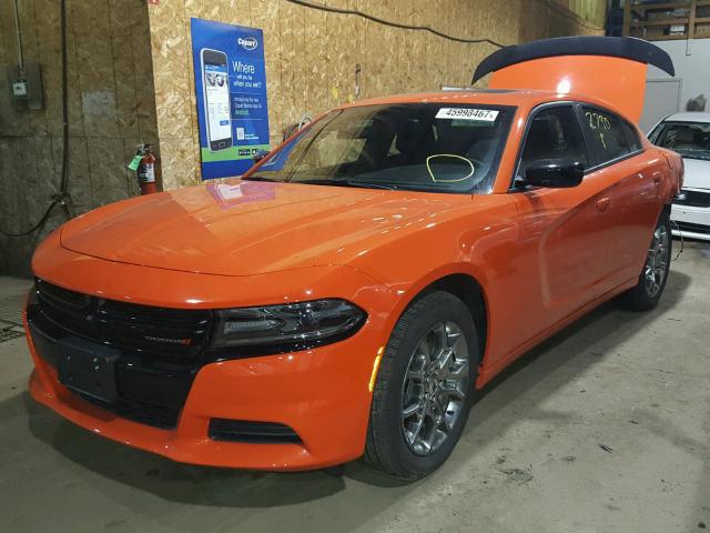 2C3CDXFGXHH645054 - 2017 DODGE CHARGER SE ORANGE photo 2