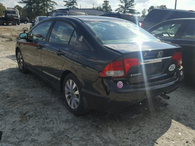 19XFA1F87BE022839 - 2011 HONDA CIVIC EX BLACK photo 3