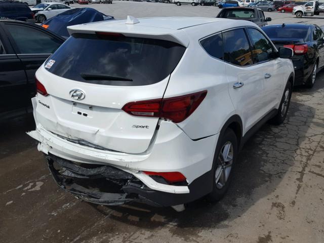 5XYZT3LB6HG435687 - 2017 HYUNDAI SANTA FE S WHITE photo 4