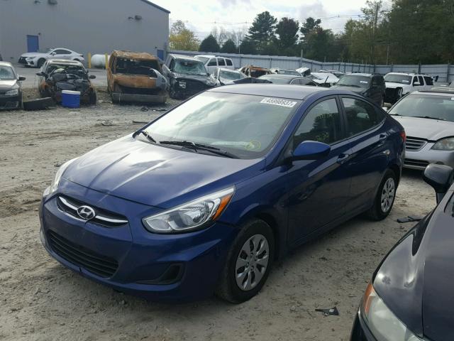 KMHCT4AE5FU806869 - 2015 HYUNDAI ACCENT GLS BLUE photo 2