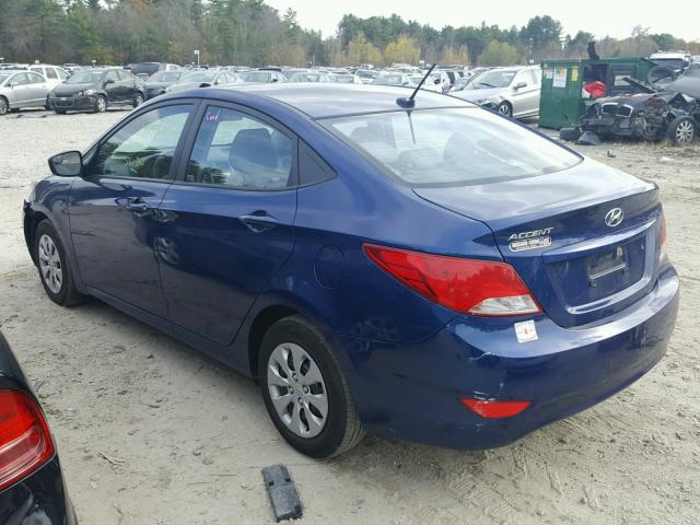 KMHCT4AE5FU806869 - 2015 HYUNDAI ACCENT GLS BLUE photo 3