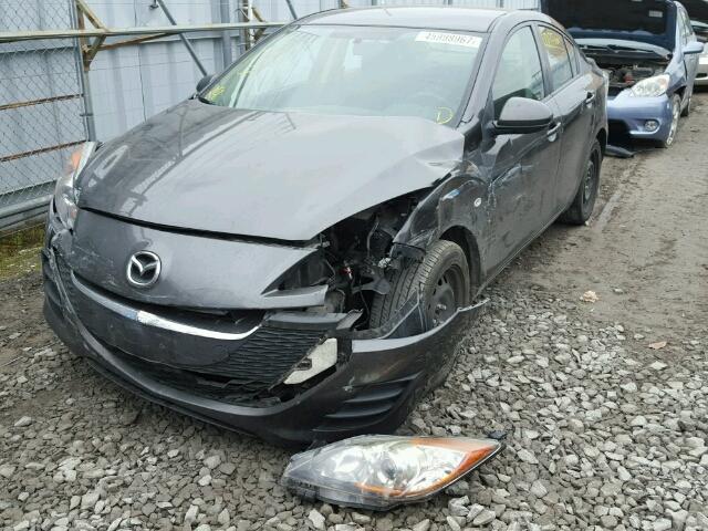 JM1BL1SF8A1192870 - 2010 MAZDA 3 I GRAY photo 2