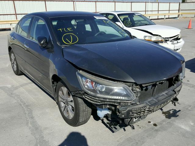 1HGCR2F31EA092318 - 2014 HONDA ACCORD LX GRAY photo 1