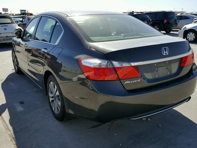 1HGCR2F31EA092318 - 2014 HONDA ACCORD LX GRAY photo 3