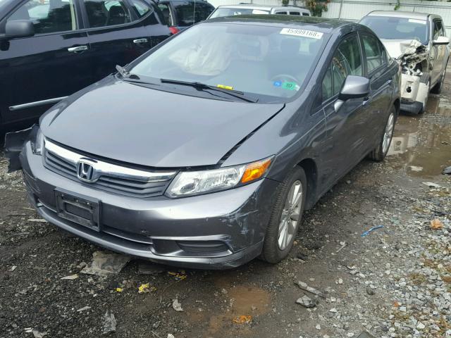 2HGFB2F92CH531823 - 2012 HONDA CIVIC EXL 灰色 照片 2