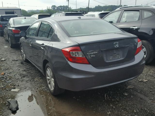 2HGFB2F92CH531823 - 2012 HONDA CIVIC EXL 灰色 照片 3
