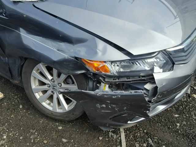 2HGFB2F92CH531823 - 2012 HONDA CIVIC EXL 灰色 照片 9