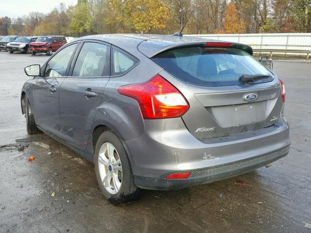 1FADP3K21EL325605 - 2014 FORD FOCUS SE GRAY photo 3