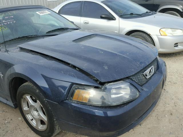 1FAFP44431F250797 - 2001 FORD MUSTANG BLUE photo 9