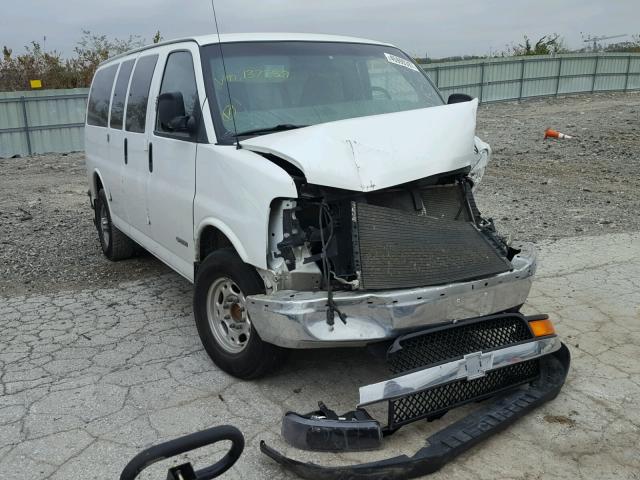 1GAHG35U341137759 - 2004 CHEVROLET EXPRESS G3 WHITE photo 1