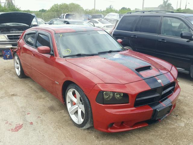 2B3KA73W96H333916 - 2006 DODGE CHARGER SR RED photo 1