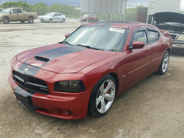 2B3KA73W96H333916 - 2006 DODGE CHARGER SR RED photo 2