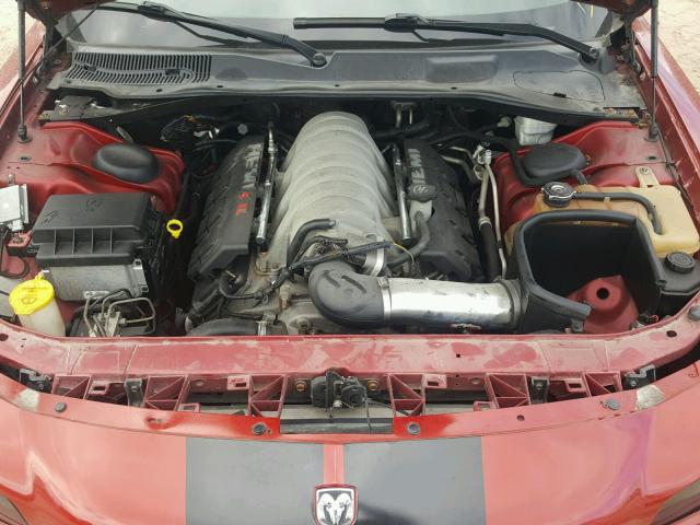 2B3KA73W96H333916 - 2006 DODGE CHARGER SR RED photo 7