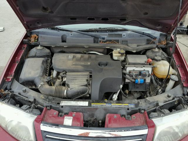 1G8AG52F95Z152399 - 2005 SATURN ION LEVEL MAROON photo 7