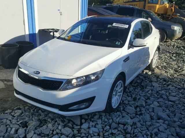 KNAGM4A72D5343551 - 2013 KIA OPTIMA LX WHITE photo 2