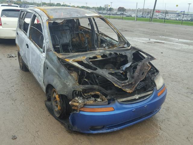 KL1TD66667B694666 - 2007 CHEVROLET AVEO BASE BLUE photo 1