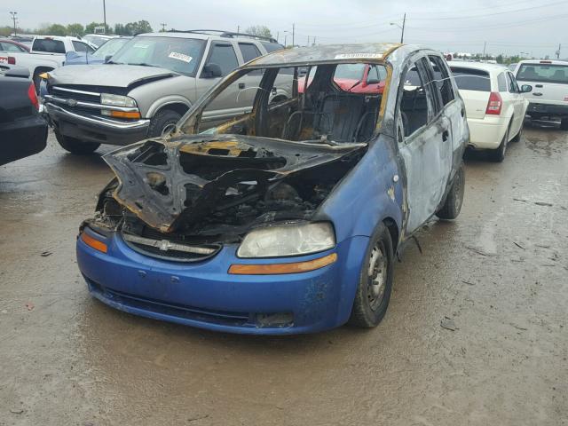 KL1TD66667B694666 - 2007 CHEVROLET AVEO BASE BLUE photo 2