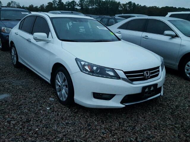 1HGCR3F83EA006069 - 2014 HONDA ACCORD EXL WHITE photo 1