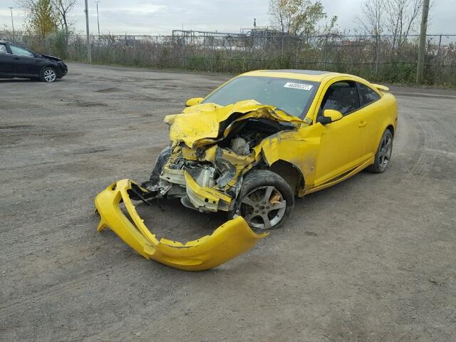 1G2AN15B077273452 - 2007 PONTIAC G5 GT YELLOW photo 2