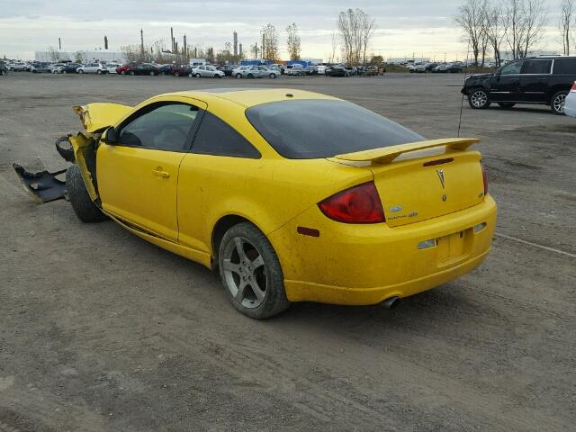 1G2AN15B077273452 - 2007 PONTIAC G5 GT YELLOW photo 3