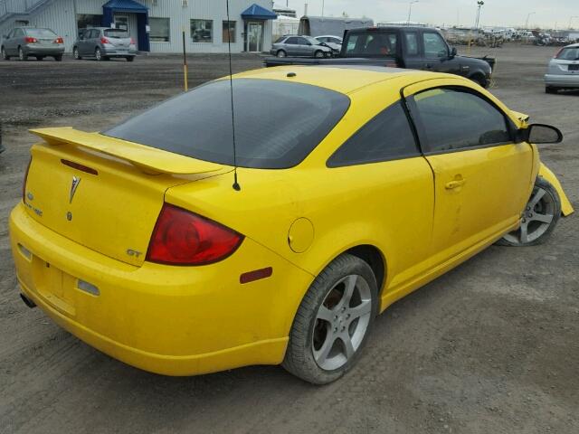 1G2AN15B077273452 - 2007 PONTIAC G5 GT YELLOW photo 4