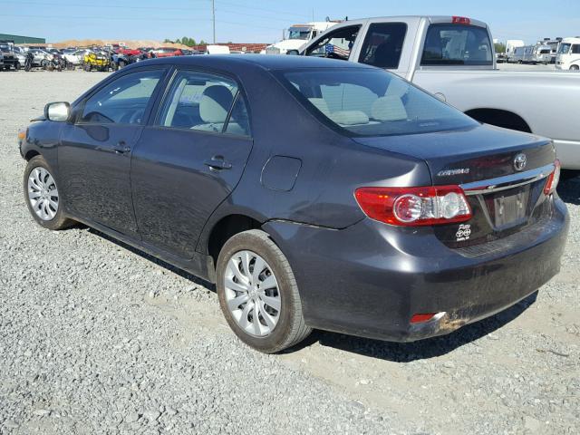 5YFBU4EE2CP021810 - 2012 TOYOTA COROLLA BA GRAY photo 3