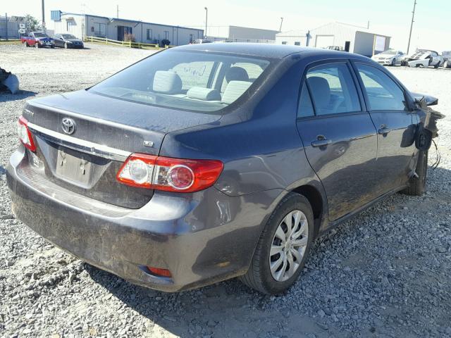 5YFBU4EE2CP021810 - 2012 TOYOTA COROLLA BA GRAY photo 4