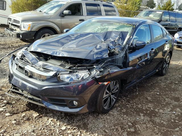 19XFC1F73HE025117 - 2017 HONDA CIVIC EXL BLUE photo 2