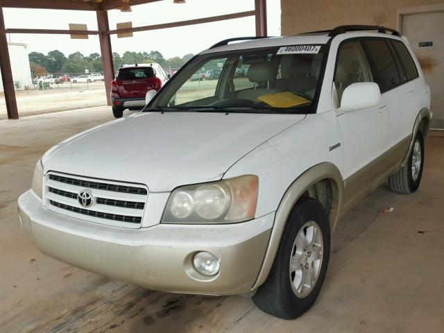 JTEGF21A220068461 - 2002 TOYOTA HIGHLANDER WHITE photo 2