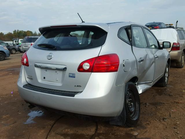 JN8AS5MV8DW124543 - 2013 NISSAN ROGUE SILVER photo 4