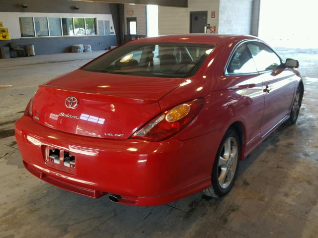 4T1CA38P46U083524 - 2006 TOYOTA CAMRY SOLA RED photo 4