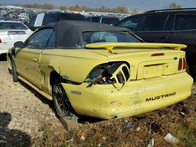 1FALP4447RF222337 - 1994 FORD MUSTANG YELLOW photo 3