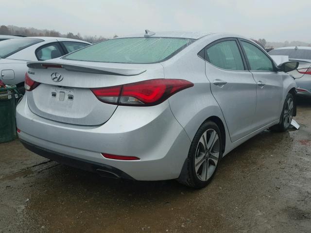 KMHDH4AHXFU382301 - 2015 HYUNDAI ELANTRA SE SILVER photo 4