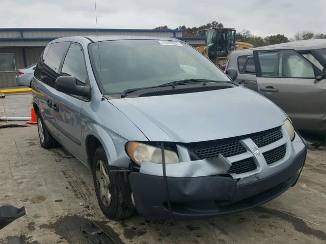 1D4GP25393B204753 - 2003 DODGE CARAVAN SE BLUE photo 1