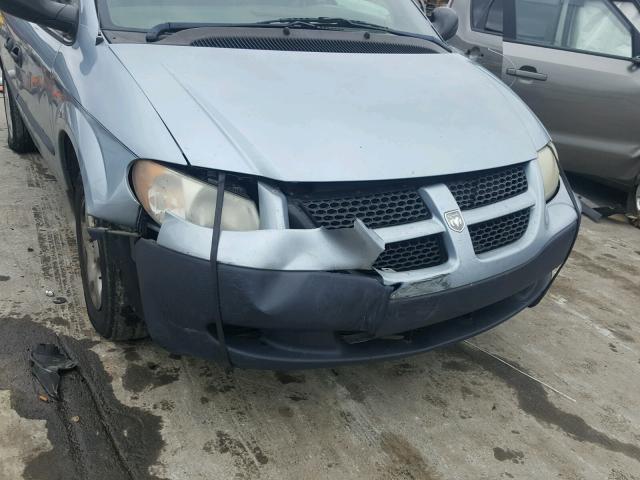 1D4GP25393B204753 - 2003 DODGE CARAVAN SE BLUE photo 9