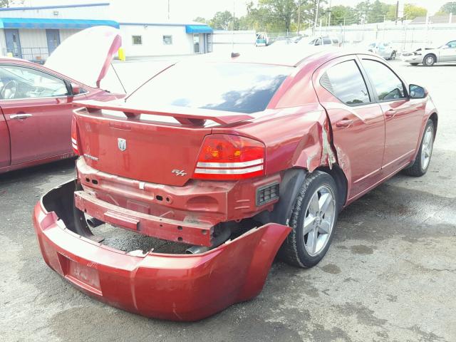 1B3LC76M08N658716 - 2008 DODGE AVENGER R/ RED photo 4