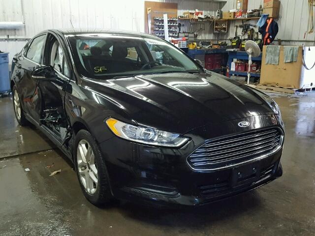 3FA6P0H78GR319038 - 2016 FORD FUSION SE BLACK photo 1