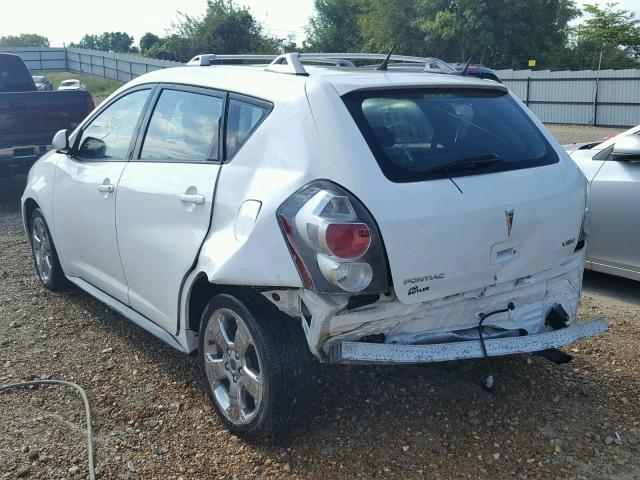 5Y2SP67019Z454425 - 2009 PONTIAC VIBE WHITE photo 3