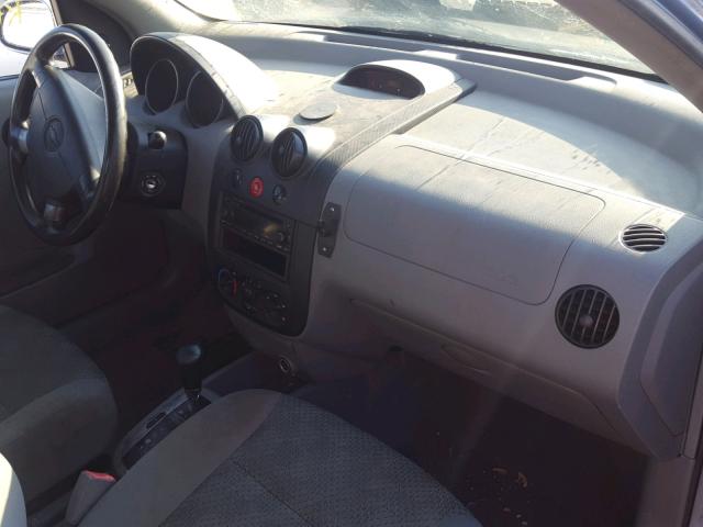 KL1TD52685B367702 - 2005 CHEVROLET AVEO BASE Կապույտ լուսանկար 9