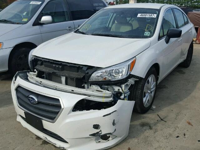 4S3BNAA62G3059904 - 2016 SUBARU LEGACY 2.5 WHITE photo 2