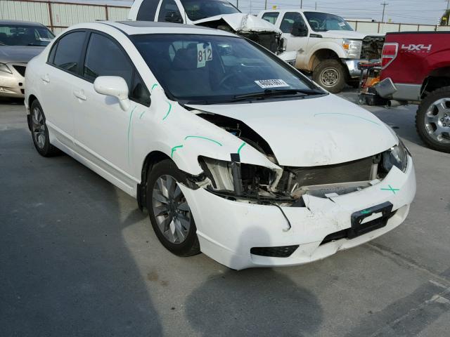 1HGFA16899L021467 - 2009 HONDA CIVIC EX WHITE photo 1