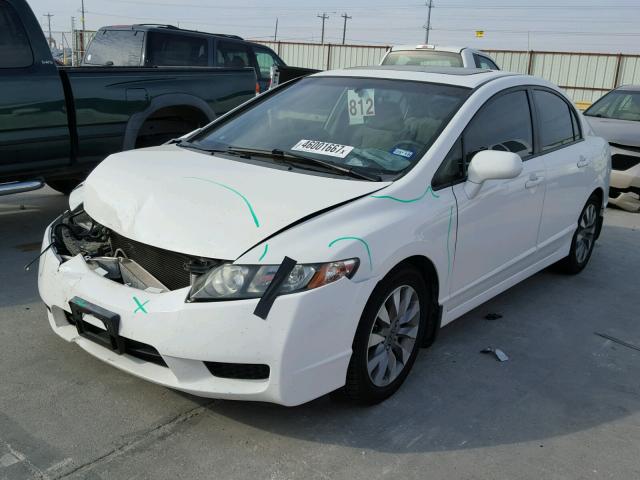 1HGFA16899L021467 - 2009 HONDA CIVIC EX Ağ foto 2