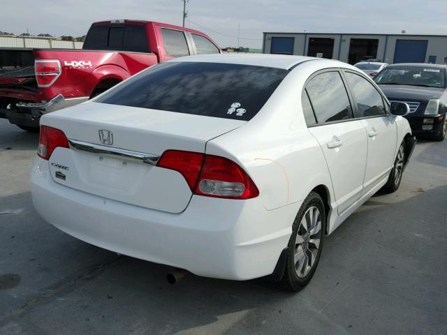 1HGFA16899L021467 - 2009 HONDA CIVIC EX WHITE photo 4