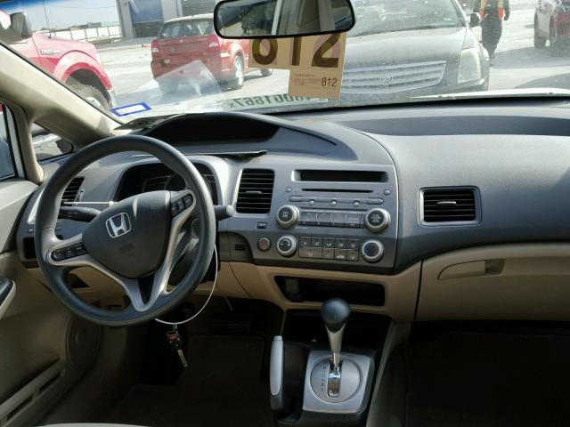 1HGFA16899L021467 - 2009 HONDA CIVIC EX Ağ foto 9